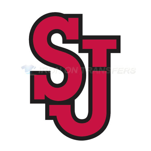 St. Johns Red Storm Logo T-shirts Iron On Transfers N6346